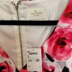 Kate Spade Pink and White Floral Mini Dress size L/12
